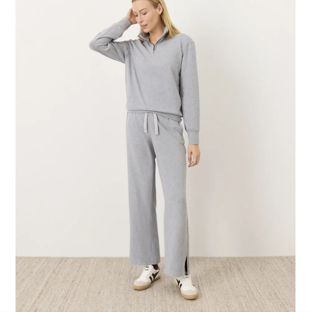 NWT Pact Cloudknit Quarter Zip - Medium - Gray (I also have black and navy) - Picture 2 of 6